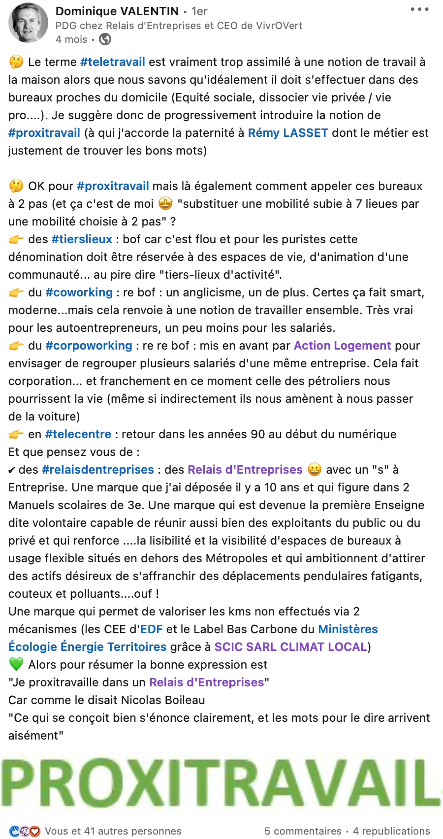 Relais d'Entreprises : réseau national d'espaces de proxitravail en milieu rural et péri-urbain